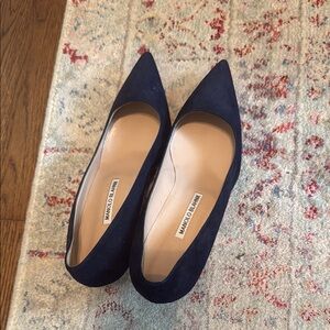 Manolo Blahnik Dark Blue Heels